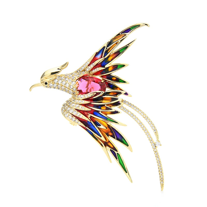 Vibrant Bird Pin Badge - Halri
