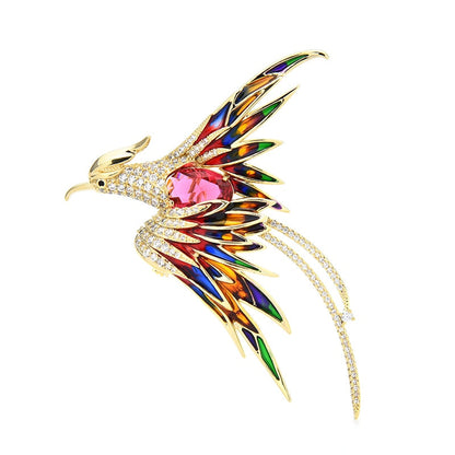 Vibrant Bird Pin Badge - Halri
