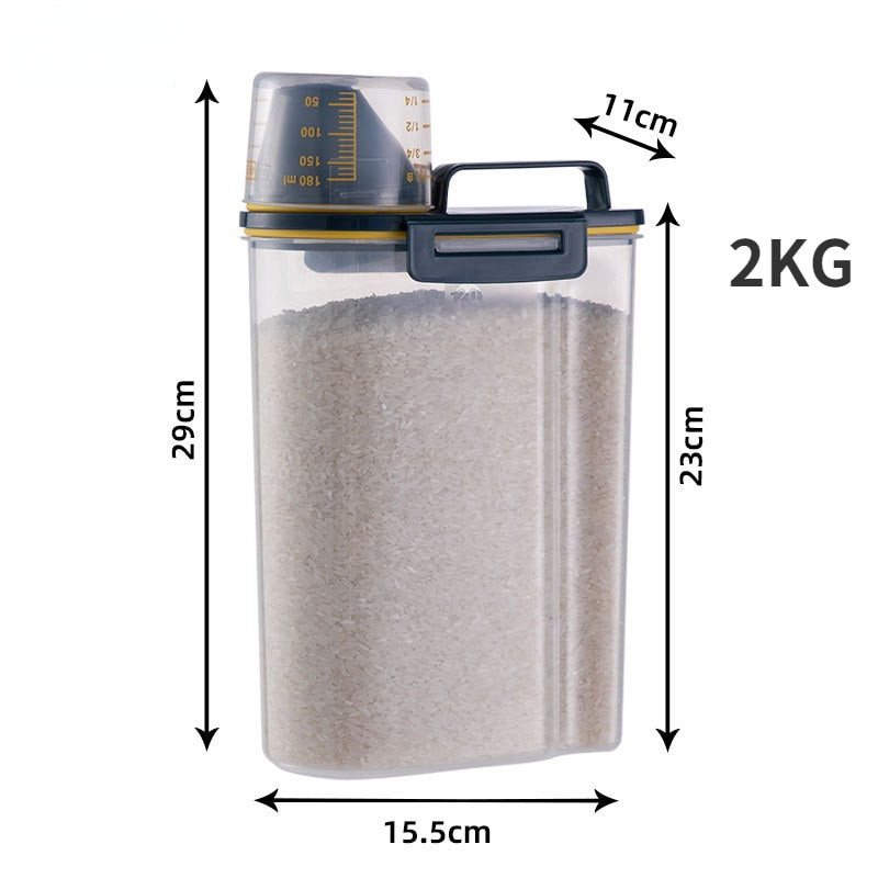 Fresh Pet Food Storage Container with Measuring Cup - Halri