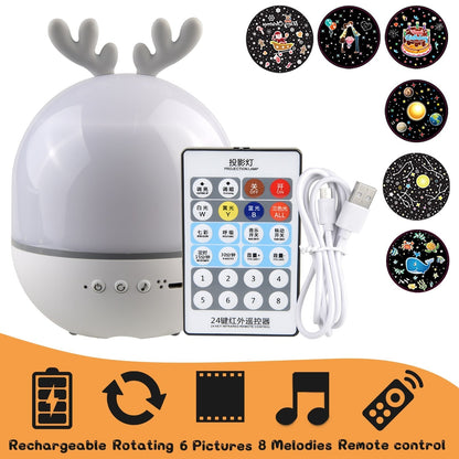 Colorful Musical Starry Night Light Lamp