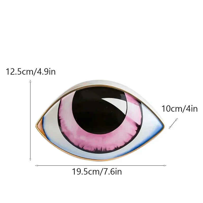 Unique Eye Ceramic Figurine Home Decoration