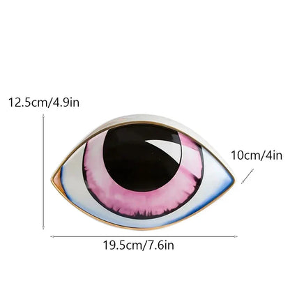 Unique Eye Ceramic Figurine Home Decoration