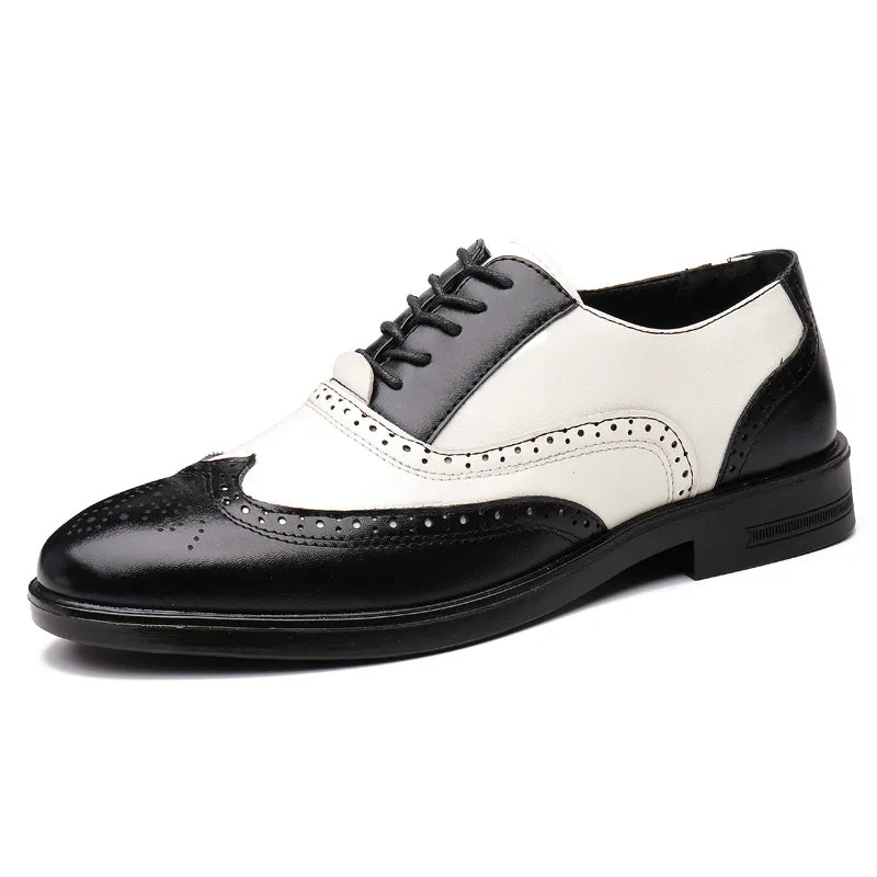 Classic Leather Wingtip Dress Shoe