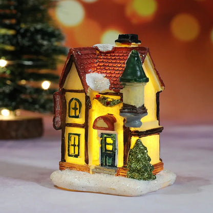 Cozy Holiday LED Christmas Home Decor Figurines