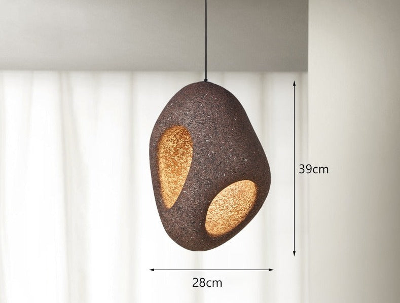 Unique Chic LED Hanging Light Wabi Sabi Style