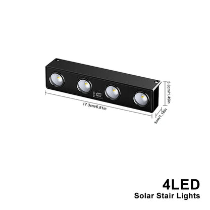 Bright Solar Powered Outdoor LED Garden Lights 4-Pack