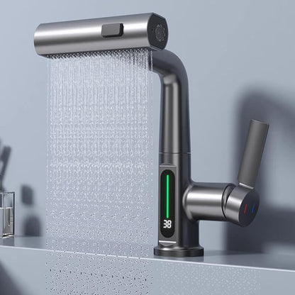 Flexible 360° Rotating Faucet with LED Temp Display