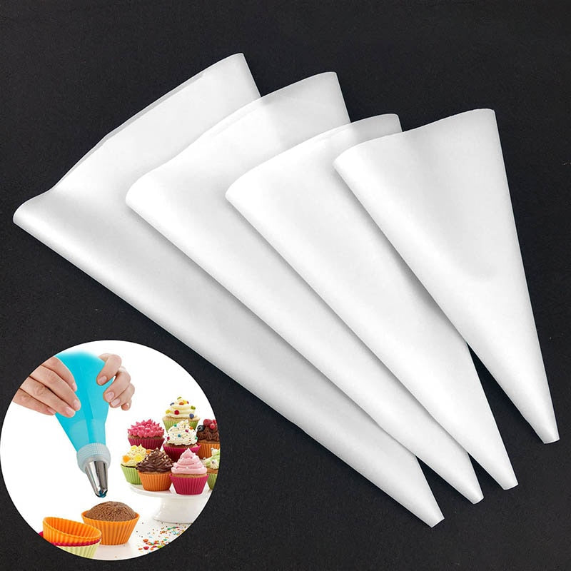 Easy 4Pc Reusable Piping Icing Bags Set