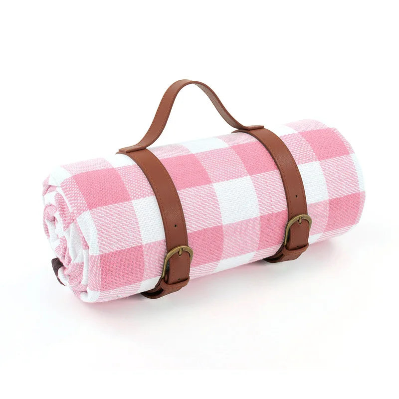 Waterproof Folding Camping Blanket with Handle Strap