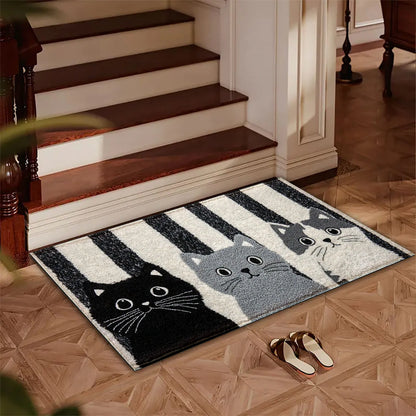 Cozy Cat Theme Rug | Plush & Water Resistant - Halri