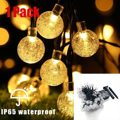 Bright 100 LED Solar Fairy Lights Waterproof Outdoor