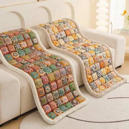 Colorful Boho Chic Throw Pillow Cushion - Halri
