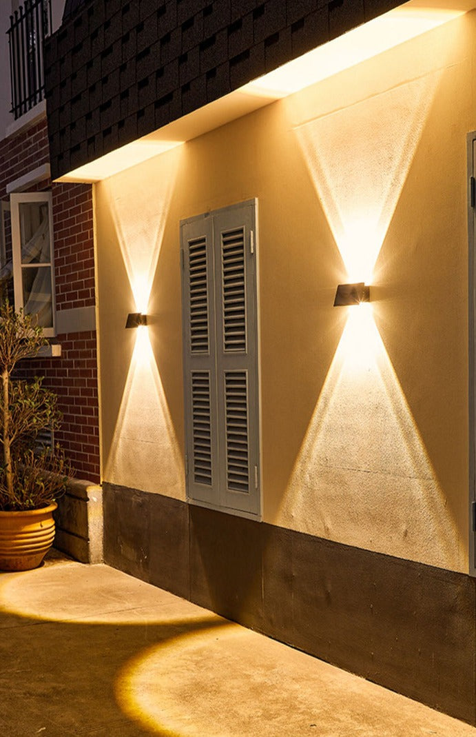 Modern Solar Powered Outdoor Wall Light