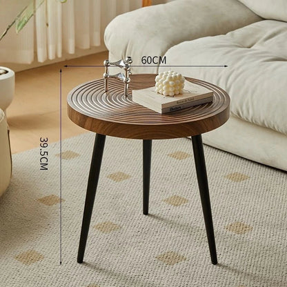 Traditional Round Wood Coffee Table Living Room Furniture