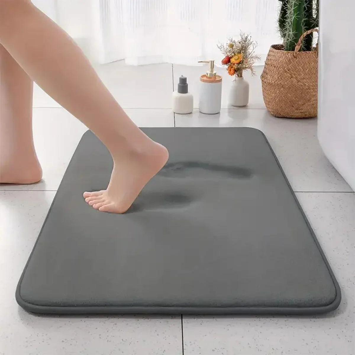 Plush Soft Anti-Slip Bathroom Mat