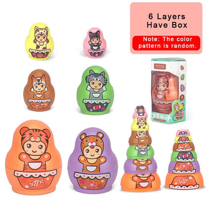 Fun Wooden Russian Nesting Dolls
