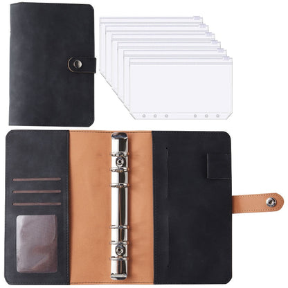 Practical Leather Wallet Notebook Expense Tracker