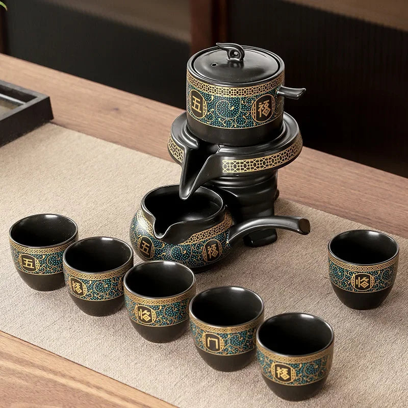 Luxury Chinese Dragon Ceramic Tea Set - Halri