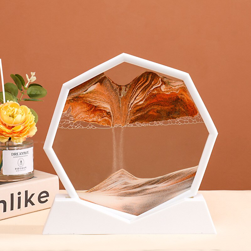 Oceanic Wavy Hexagon Sand Decoration
