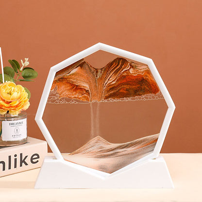 Oceanic Wavy Hexagon Sand Decoration