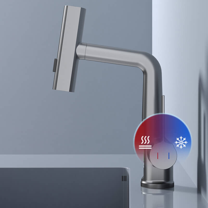 Flexible 360° Rotating Faucet with LED Temp Display