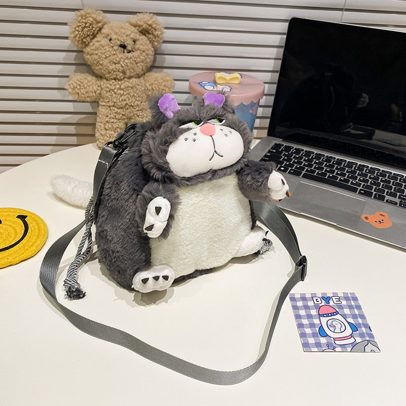 Cute Kitten Soft Shoulder Purse - Halri