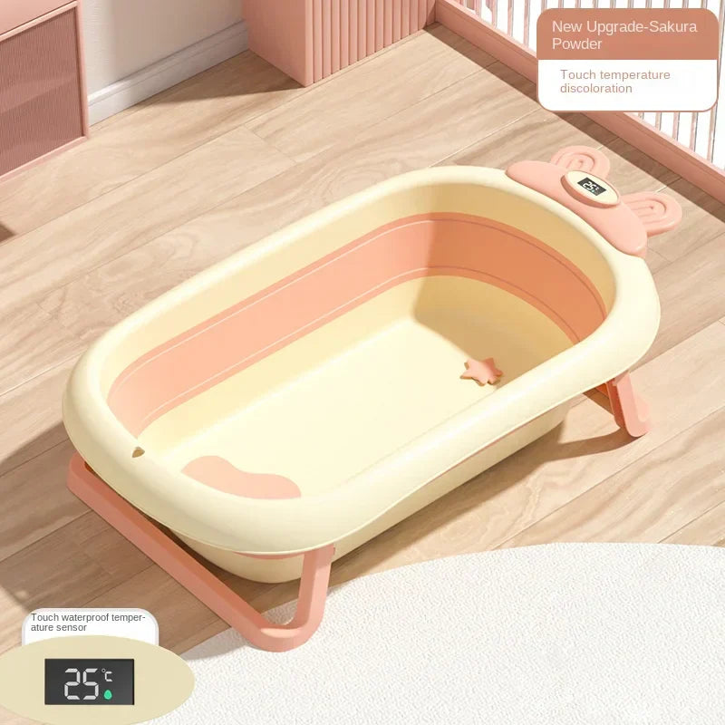Portable Digital Baby Bath Tub with Temperature Display