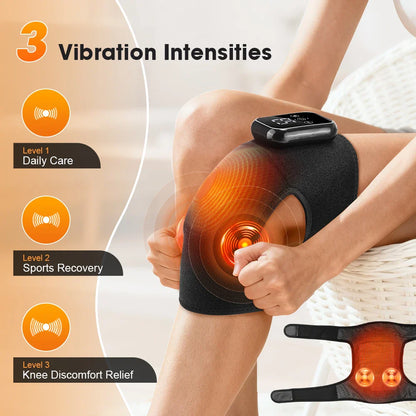 Heated Knee Massager with 3 Speed Settings