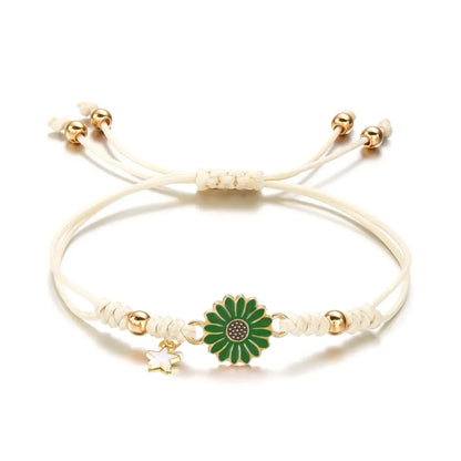 Delicate Floral Beaded Star Wristlet