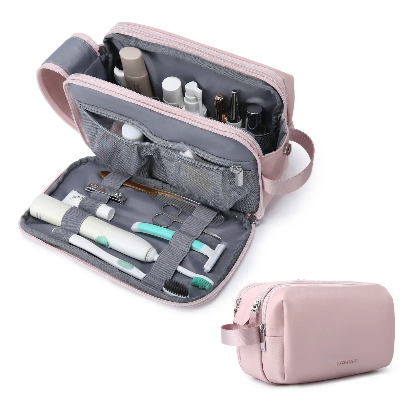 Compact Travel Toiletry Bag for Men and Women