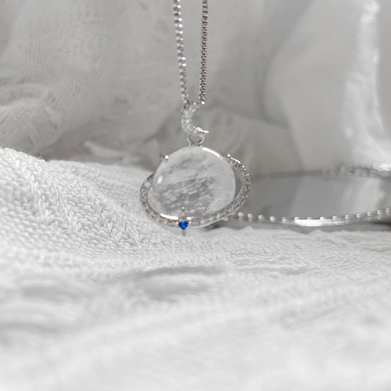 Beautiful Moonstone Crystal Pendant Necklace - Halri