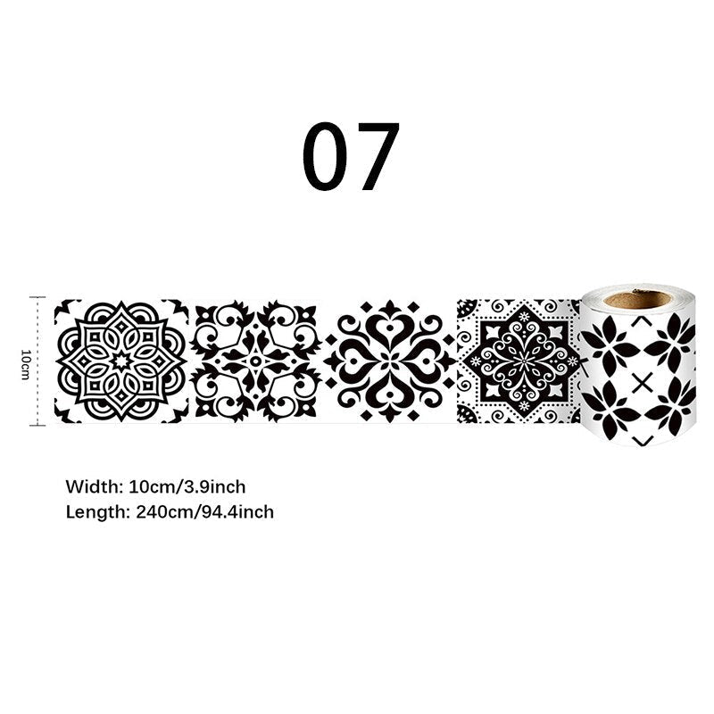 Easy Peel Waterproof Border Wall Tape