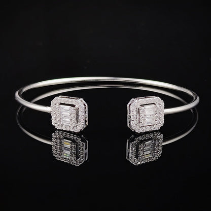 Elegant Butterfly Open Bangle Bracelet