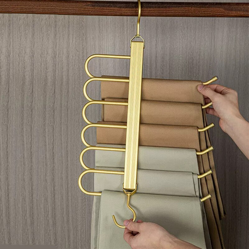 Compact Pants Hanger - Slim Closet Organizer