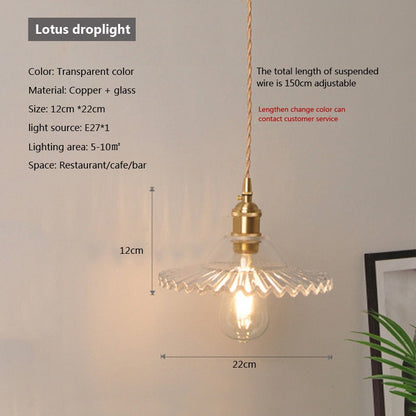 Clear Glass Modern Pendant Light