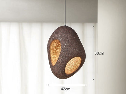 Unique Chic LED Hanging Light Wabi Sabi Style
