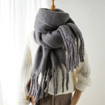 Cozy Solid Color Halri Throw Blanket