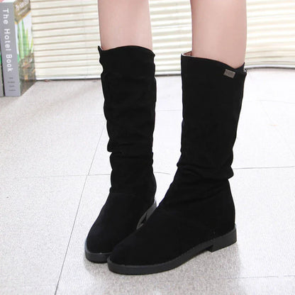 Warm Insulated Mid Calf Winter Boots for Women