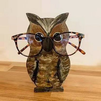 Cute Dog Wooden Glasses Holder for Desk