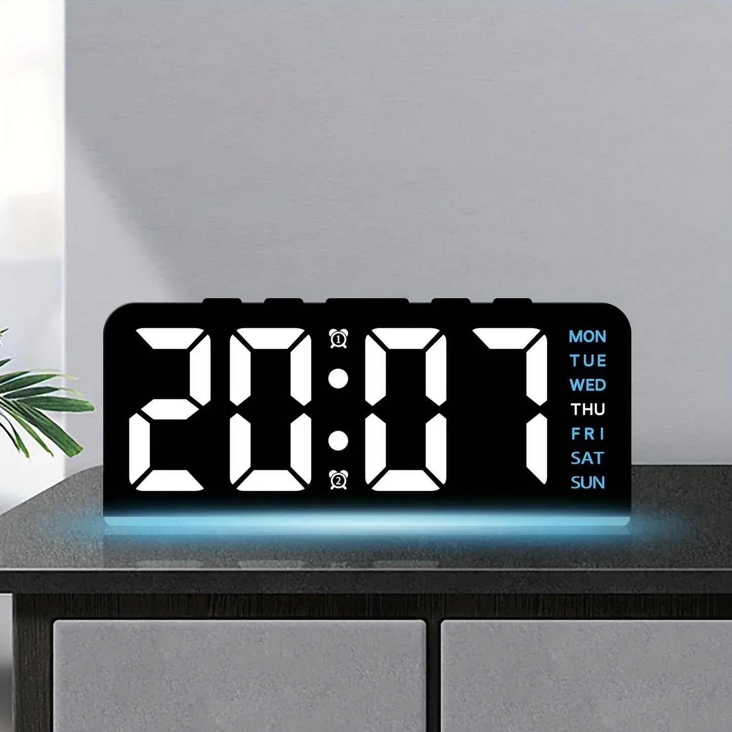 Stylish LED Digital Nightstand Alarm Clock Lamp - Halri