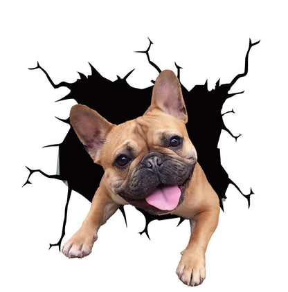 Fun 3D Dog Car Scratch Cover Sticker