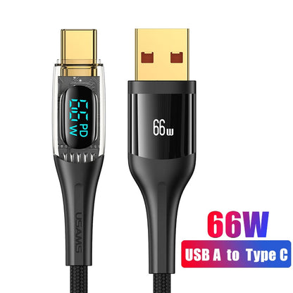 Quick Charge LED USB Charging Cable