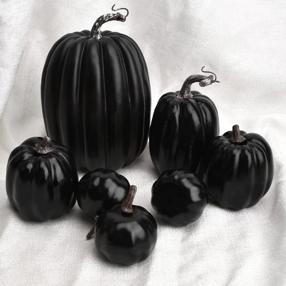 Fall Decor Pumpkin Set 7-Piece Artificial Pumpkins
