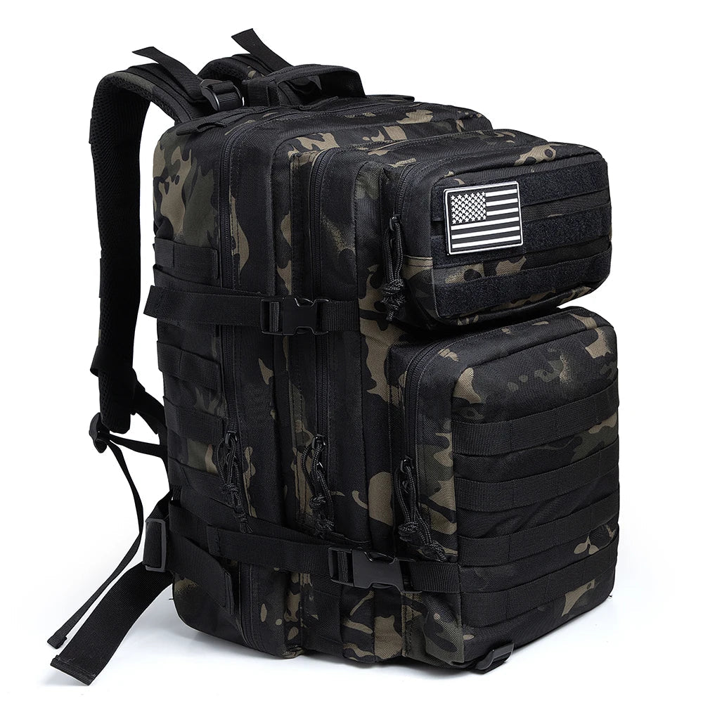 Tactical 45L Hiking Backpack - Durable & Versatile - Halri