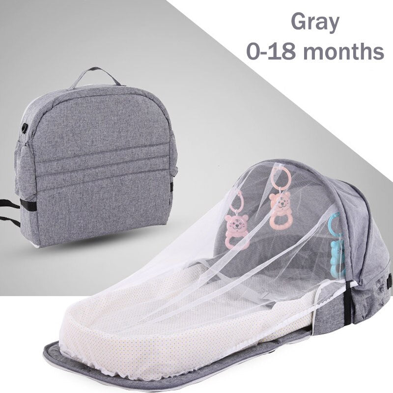 Compact Collapsible Baby Crib Backpack Carrier