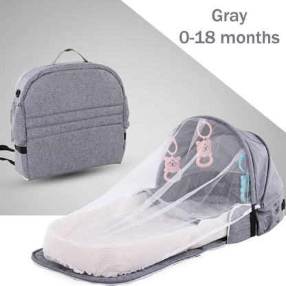 Compact Collapsible Baby Crib Backpack Carrier