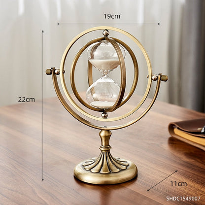 Elegant Metal Hourglass Table Decor