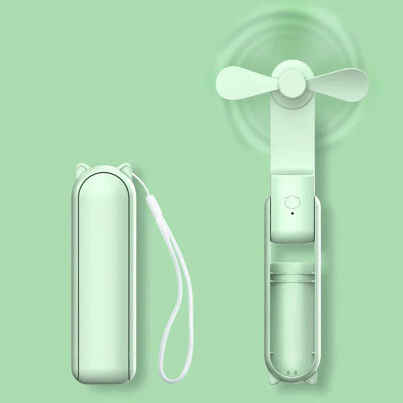 Portable Mini USB Fan with Power Bank Function - Halri