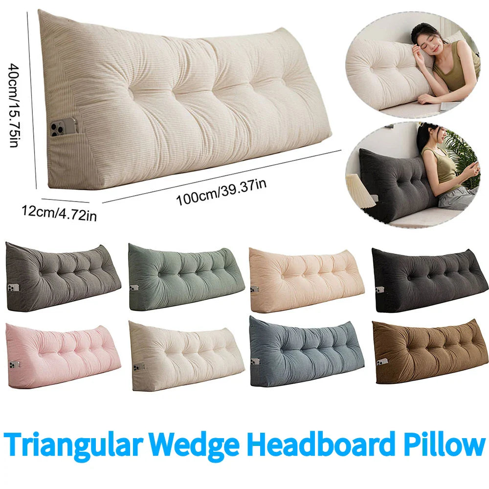 Comfortable Bed Wedge Pillow for Back Support