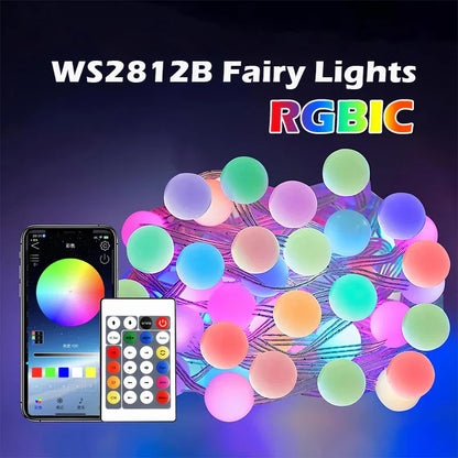 Colorful LED String Fairy Lights with Music Mode